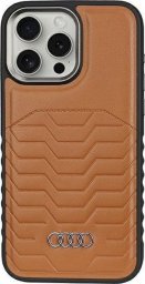  Audi Audi Synthetic Leather MagSafe iPhone 15 Pro Max 6.7" brązowy/brown hardcase AU-TPUPCMIP15PM-GT/D3-BN