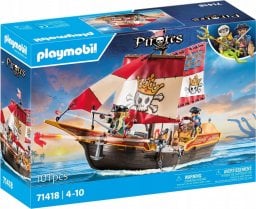 Figurka Playmobil Zestaw z figurkami Pirates 71418 Statek piracki