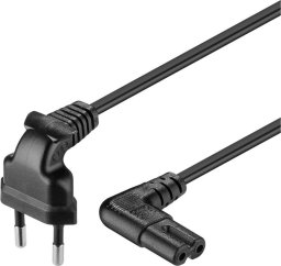PremiumCord PREMIUMCORD Kabel síťový 230V k magnetofonu se zahnutými konektory 2m