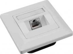 Solarix Gniazdko CAT6 STP 1 x RJ45 pod tynk białe