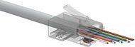 Solarix Solarix Univerzální EASY konektor RJ45 CAT6 UTP 8p8c na drát i licnu / 100 ks SXRJ45-6-UTP-EASY