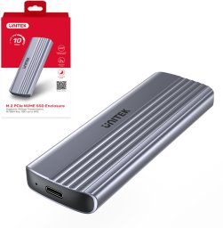 Kieszeń Unitek Obudowa zewnętrzna na dysk SSD M.2 (PCIe/NVMe) USB TYP-C 10Gbps, aluminium (S1241B01)