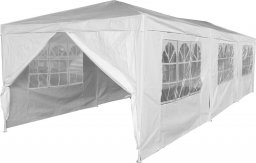 Saska Garden Pawilon altana namiot ogrodowy cateringowy pe 9x3m + 8 ścianek biały