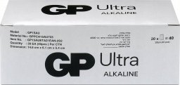 GP Recyko Bateria alkaliczna AA / LR6 GP Ultra Alkaline G-TECH - 40 sztuk