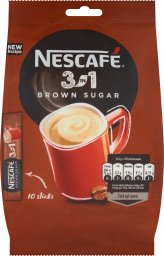  Nestle Nescaf 3in1 Brown Sugar Rozpuszczalny napój kawowy 165 g (10 x 16,5 g)