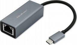 Karta sieciowa Qoltec Kabel adapter Qoltec USB-C na RJ45 Ethernet | 1000Mb/s | Aluminiowa obudowa