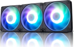 Wentylator Aigo InWin AM120S RGB PWM Lüfter 3er Pack - 120mm, schwarz