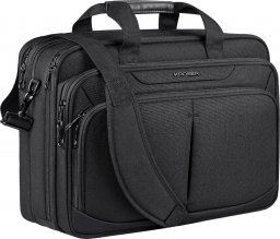 Torba KROSER KROSER Biznesowa torba na laptopa 17,3" rozszerzana pojemna teczka na ramię