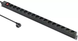 Listwa zasilająca Qoltec przeciwprzepięciowa 16 gniazd 1.8 m czarna (54605)
