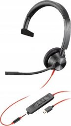 Słuchawki HP HP Poly Blackwire 3315 Monaural USB-C Headset +3.5mm Plug +USB-C/A Adapter