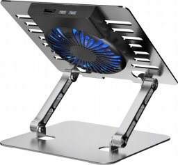 Podstawka pod laptopa Art ART P12 laptop stand aluminum 13/24/23 cm adjustable height+angle+vent+LED