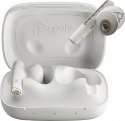 Słuchawki HP HP Poly Voyager Free 60 UC M White Sand Earbuds +BT700 USB-A Adapter +Basic Charge Case