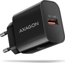 Ładowarka Axagon AXAGON ACU-QC18, ładowarka sieciowa 18W, 1x port USB-A, QC3.0/AFC/Apple, czarna