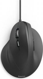 Mysz Hama Hama vertikální, ergonomická kabelová myš EMC-500L pro leváky, černá