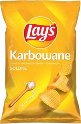 LAYs Lay's Chipsy Karbowane ziemniaczane o smaku solonym 120 g