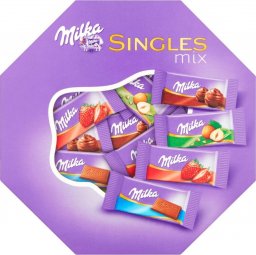  Milka Milka Singles Mix Mieszanka czekoladek mlecznych 138 g