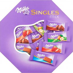 Milka Milka Singles Mix Mieszanka czekoladek mlecznych 138 g