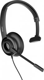 Słuchawki Deltaco USB mono ausinės DELTACO OFFICE garso valdymas, triukšmą mažinantis mikrofonas, juodas / DELO-0650