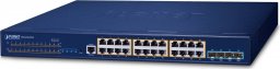 Switch Planet PLANET Layer 3 24-Port 10/100/1000T Zarządzany L3 Gigabit Ethernet (10/100/1000) 1U Niebieski