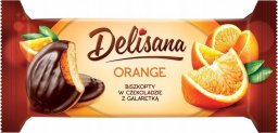  Delisana Delisana Ciastka z galaretką pomarańczową 135g