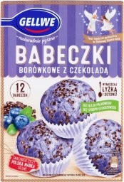 Gellwe Gellwe Babeczki borówkowe z czekoladą mieszanka do wypieku 290 g