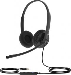 Słuchawki Yealink Yealink UH34 Lite Dual Teams Zestaw słuchawkowy Przewodowa Opaska na głowę Biuro/centrum telefoniczne USB Typu-A Czarny