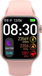 Smartwatch iWear iWear T900 Pro Max 9 2.02'' Infinite Display Alu-Ceramic Dual BT Call Smart Watch Heartrate monitor Pink