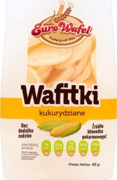 Eurowafle Eurowafel Wafitki kukurydziane 45 g