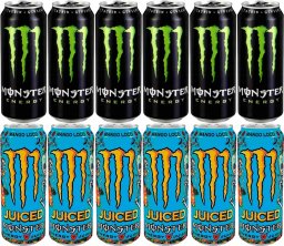 Monster Monster Energy 500ml - mix smaków: Mango Loco x 6 sztuk + Classic x 6 sztuk