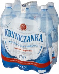 Woda Kryniczanka Kryniczanka Naturalna woda mineralna wysokozmineralizowana wysokonasycona 1,5 l x 6 sztuk