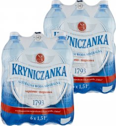 Woda Kryniczanka Kryniczanka Naturalna woda mineralna wysokozmineralizowana wysokonasycona 1,5 l x 12 sztuk