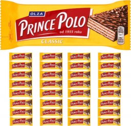 Prince Polo Prince Polo Classic kruchy wafelek z kremem kakaowym oblany czekoladą 35 g x 32 sztuk