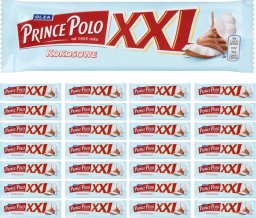 Prince Polo Prince Polo XXL Kruchy wafelek z kremem kokosowym oblany czekoladą 50g x28 sztuk