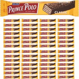 Prince Polo Olza Prince Polo Classic Kruchy wafelek z kremem kakaowym oblany czekoladą 17,5g x 56 sztuk