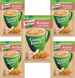 KNORR Knorr Gorący Kubek Grochowa z grzankami 21 g x 5 sztuk