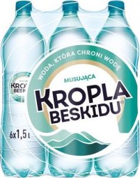 Woda Kropla Beskidu Kropla Beskidu Naturalna woda mineralna musująca 1,5 l x 6 sztuk