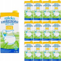  Mleko zambrowskie Mleko zambrowskie UHT 1,5 % 1 l x 12 sztuk