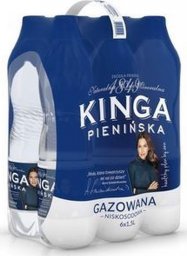 Woda KINGA PIENIŃSKA Kinga Pienińska Naturalna woda mineralna gazowana niskosodowa 1,5 lx 6 sztuk