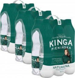 Woda KINGA PIENIŃSKA Kinga Pienińska Naturalna woda mineralna niskosodowa delikatnie gazowana 1,5 l x 18 sztuk