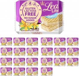 FLIS Flis Lea Life wafle z kremem waniliowym bez glutenu, laktozy i cukru 95g x22 sztuk