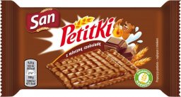  Petitki San Petitki Herbatniki z mleczną czekoladą 37 g