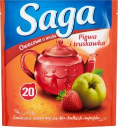  Saga Saga Herbatka owocowa o smaku pigwa i truskawka 34 g (20 torebek)