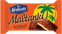  Krakuski Krakuski Maltanki Herbatniki w polewie kakaowej 80 g