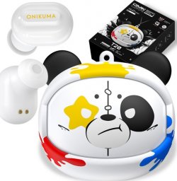 Komputer Onikuma ONIKUMA Słuchawki Bezprzewodowe BT T20 czarne : Kolor - biały