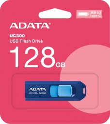 Pendrive ADATA ADATA Flash Disk 128GB UC300, USB-C 3.2, modrá