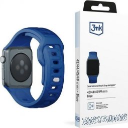  3MK 42/44/45/49 mm Blue - 3mk Silicone Watch Strap for Apple