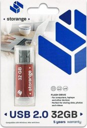 Pendrive Storange Storange pamiÄÄ 32 GB | Basic | USB 2.0 | red