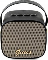 Głośnik Guess Guess Bluetooth speaker GUWSB2P4SMK Speaker mini black/black 4G Leather Script Logo with Strap