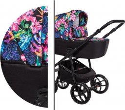 Wózek Baby Merc Wielofunkcyjny wózek dziecięcy La Noche Baby Merc 4w1 kwiaty floral