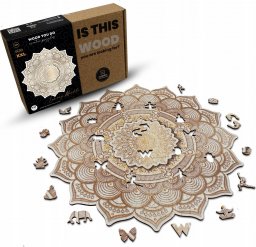 WOOD YOU DO Puzzle drewniane Luksusowa Mandala Biała | Luxury Mandala White | 418 elementów | XXL